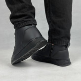 نیمبوت مردانه مدل کوبایی رنگ مشکی با طراحی شیک و کلاسیک، ساختهشده از چرم با زیره مقاوم، مناسب استایل رسمی و روزمره