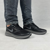 نایک زوم مردانه مشکی طوسی، کفش رانینگ سبک و ارگونومیک با تکنولوژی زوم ایر