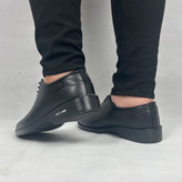 کالج بندی مردانه مدل تات رنگ مشکی با دوخت تزئینی لبهها و زیره کفی مجزا