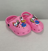 صندل بچگانه صورتی مدل فضانوردی، مناسب ساحل و تابستان.